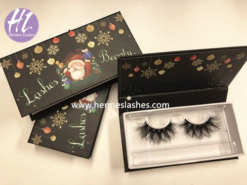 custom chrismas lash boxes