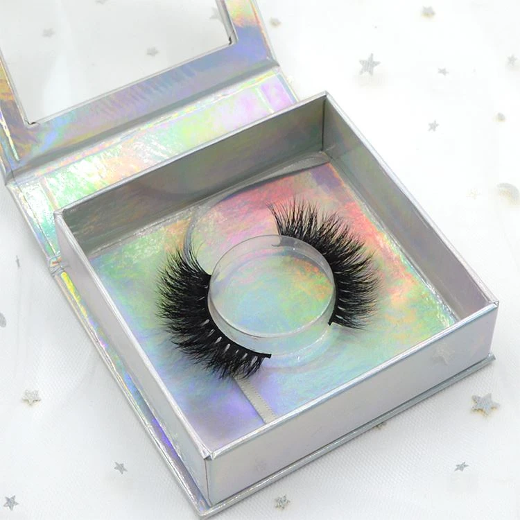 holographic square eyelash box with window-1