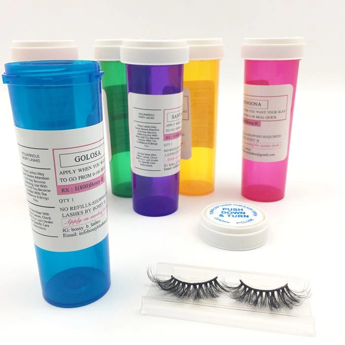 2020 new product custom eyelash box custom eyelash box Pill bottle lash (6) 2020 new product custom eyelash box custom eyelash box Pill bottle lash (6)