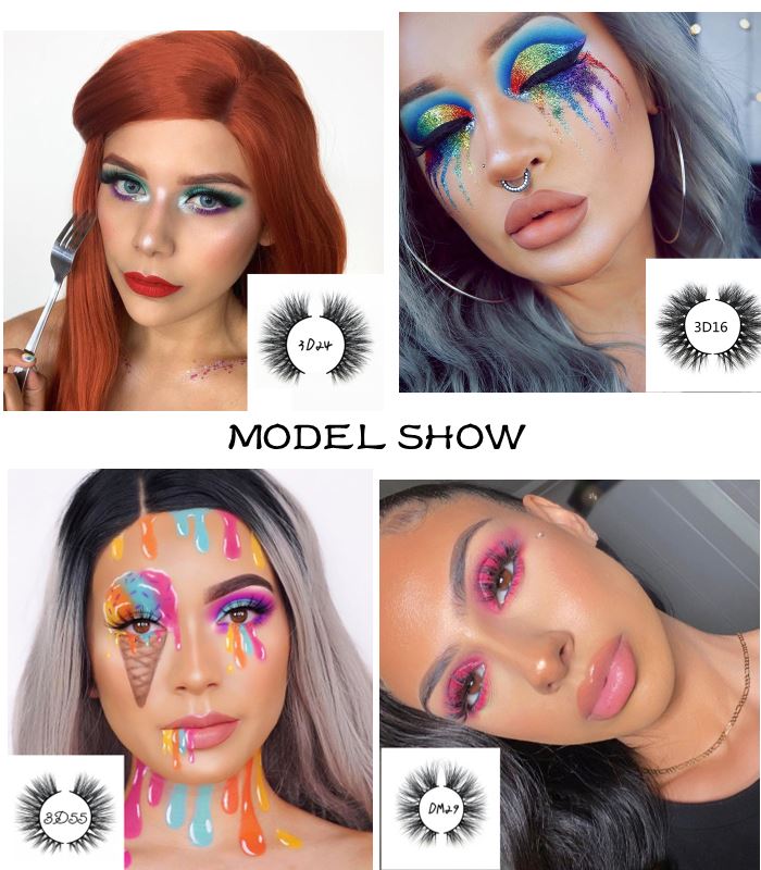 eyelash model show eyelash model show
