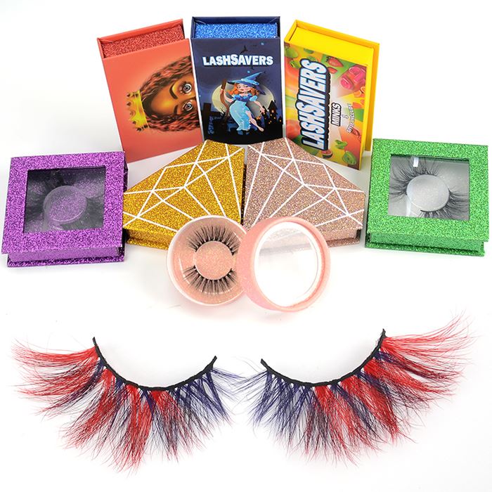 colorful 3d mink strip eyelash (5) colorful 3d mink strip eyelash (5)