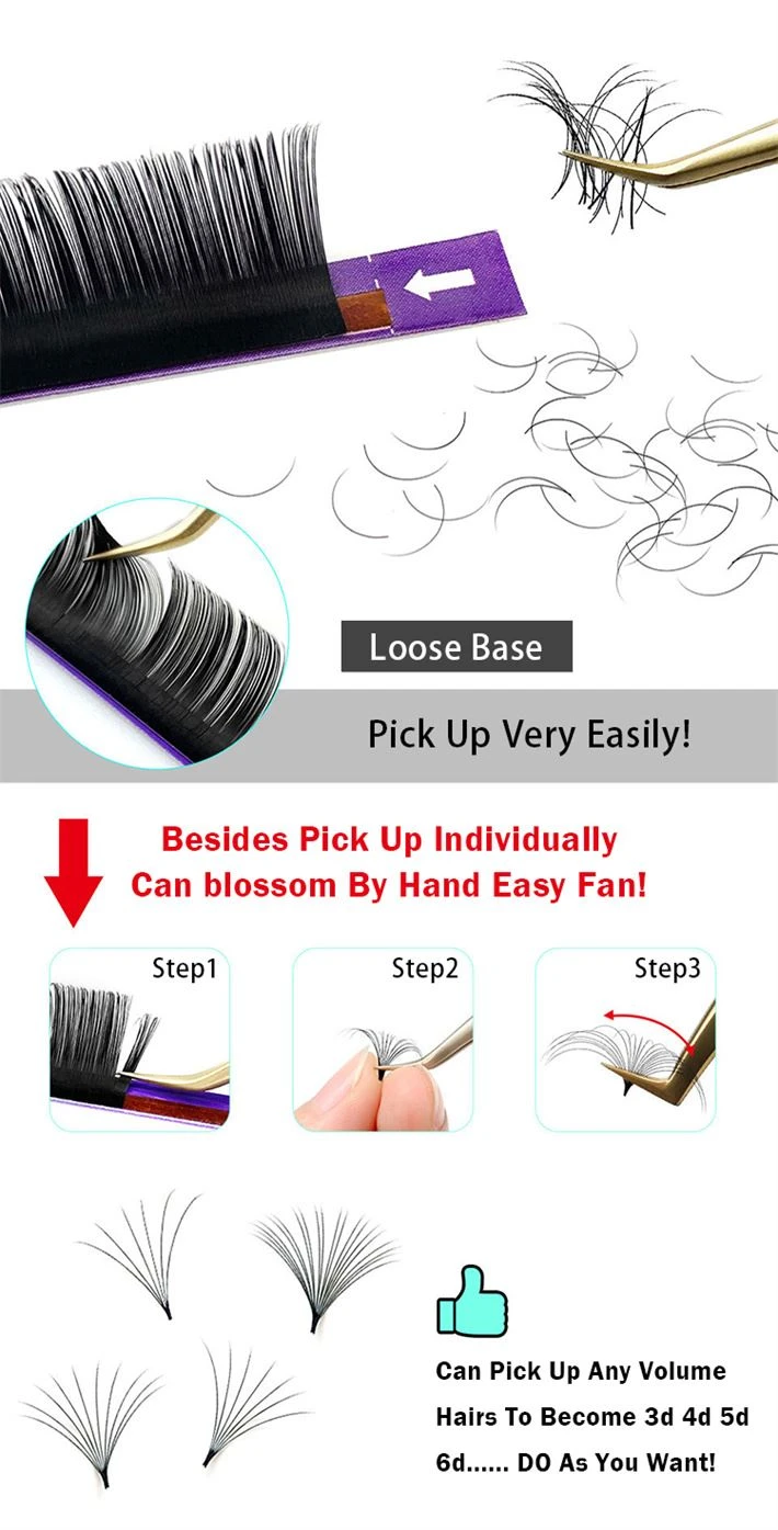 Premade Lashes 0.07 Russian Flat Spike Individual Cashmere Extensions Volume Fans Custom Logo Lash Supplier Premade Lashes 0.07 Russian Flat Spike Individual Cashmere Extensions Volume Fans Custom Logo Lash Supplier
