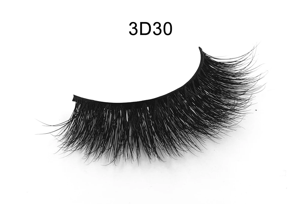 Mink Synthetic 5D 100% Eyelashes Thin Eyelash Band Eye Lashesh Wholesale Lash Vendors
