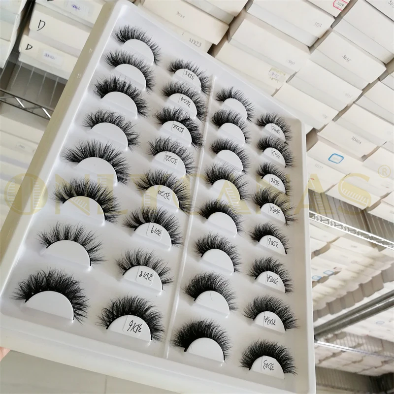 Lashes False Faux Eye Human Hair 3D Natural Mink Eyelashes