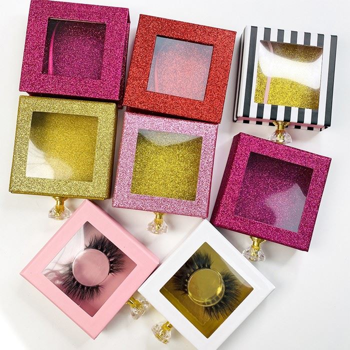 Real Mink Lashes Custom Eyelash Packaging Box